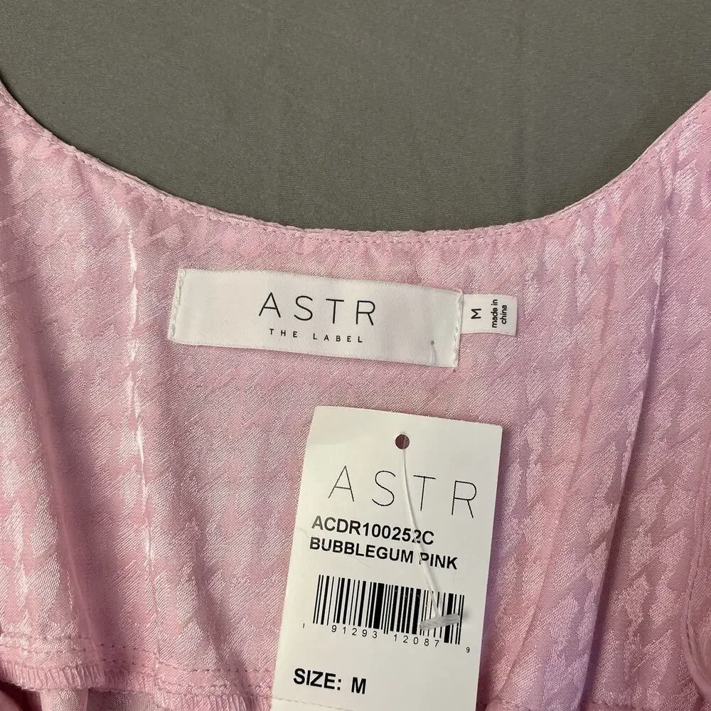 NWT ASTR The Label Women's Joan Strappy Midi Dress Size Medium Spring Pink - Picture 8 of 9